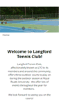 Mobile Screenshot of langfordtennisclub.com